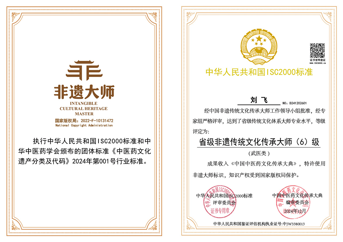 刘飞-省级非遗传统文化传承大师（武医）