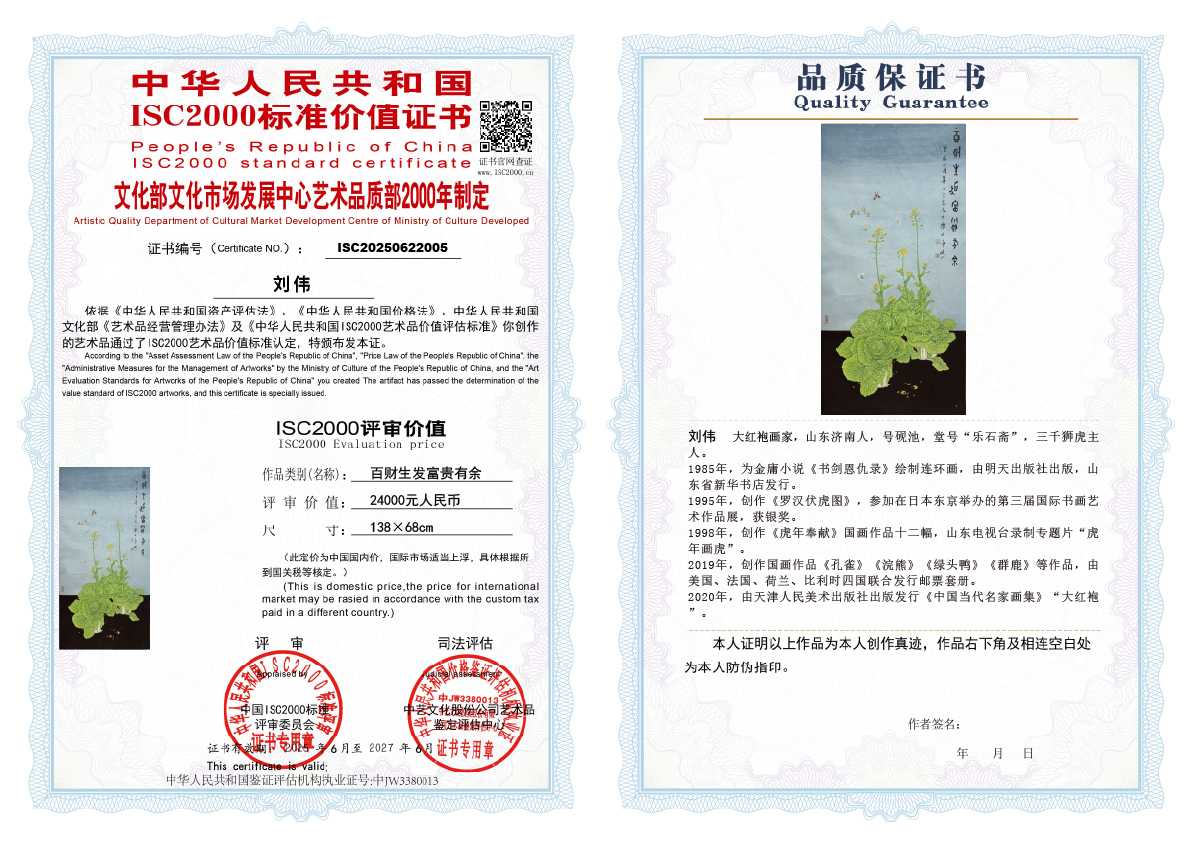 刘伟《百财生发富贵有余》