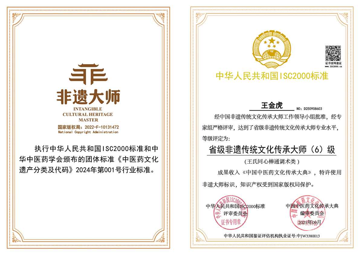 王金虎-省级非遗传统文化传承大师（王氏同心棒通调术类）