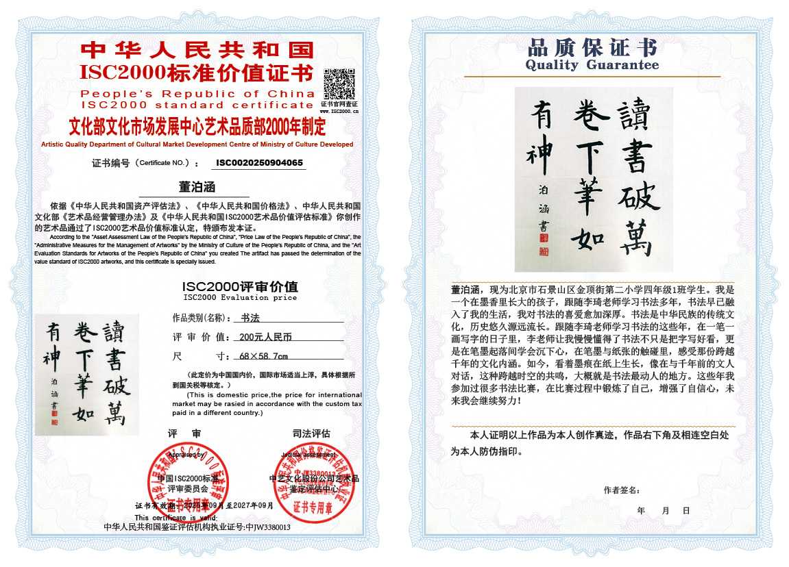 董泊涵065《书法》