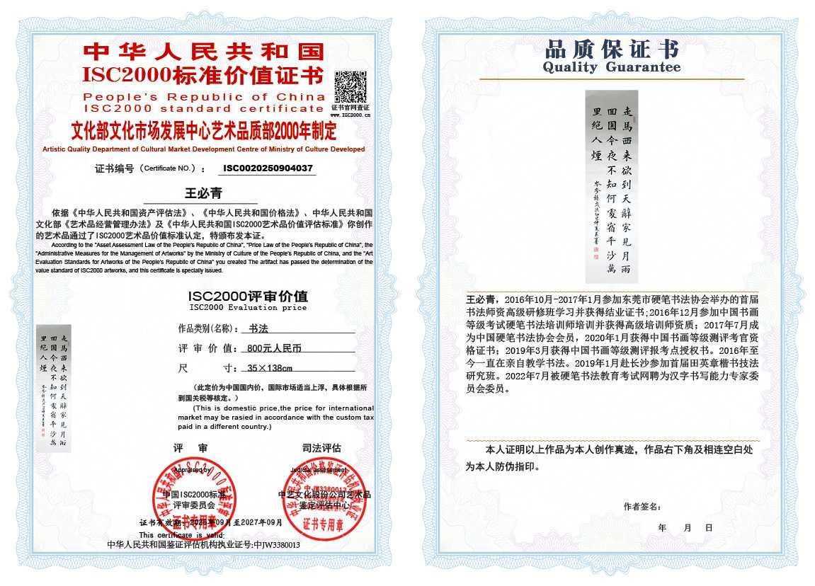 王必青037《书法》