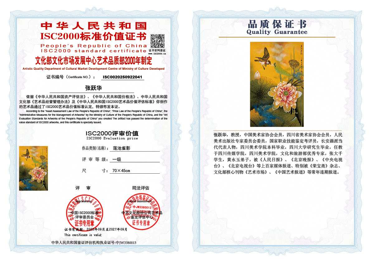 张跃华041《莲池雀影》