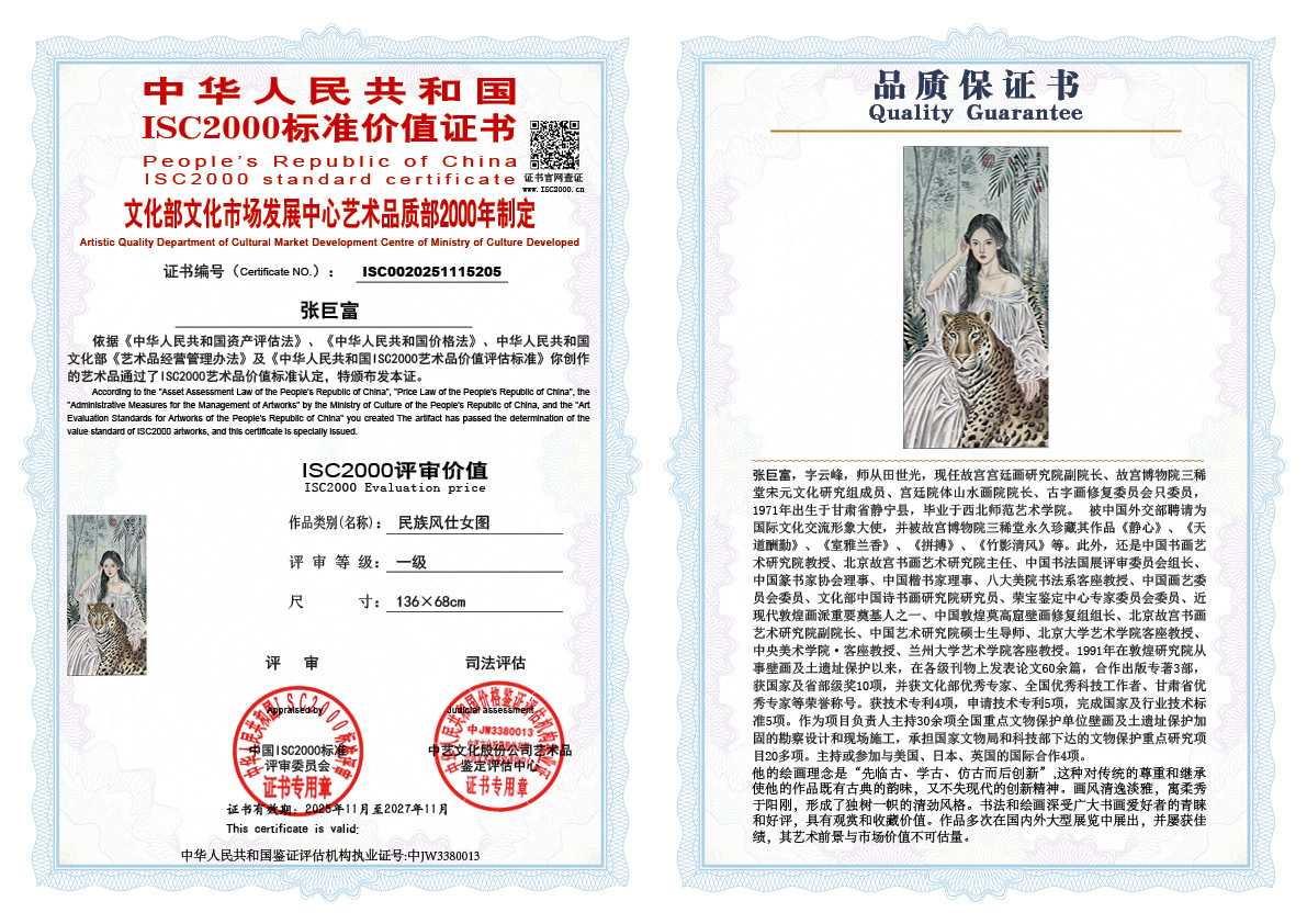 张巨富205《民族风仕女图》