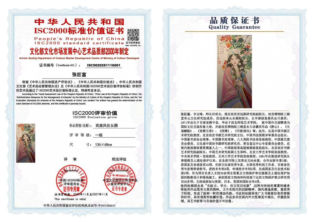 张巨富001《民族风仕女图》