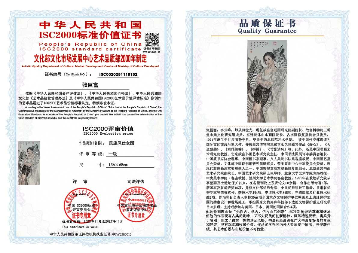 张巨富152《民族风仕女图》