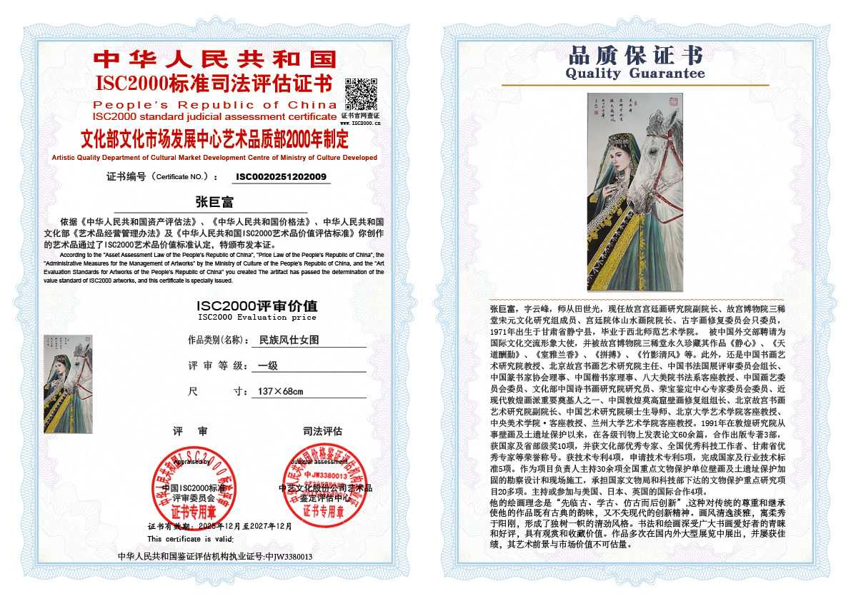 张巨富009《民族风仕女图》