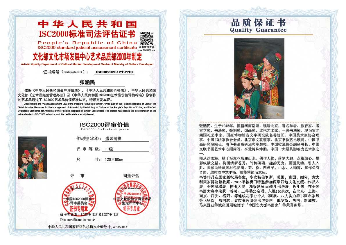 张涵民110《盛装绣影》