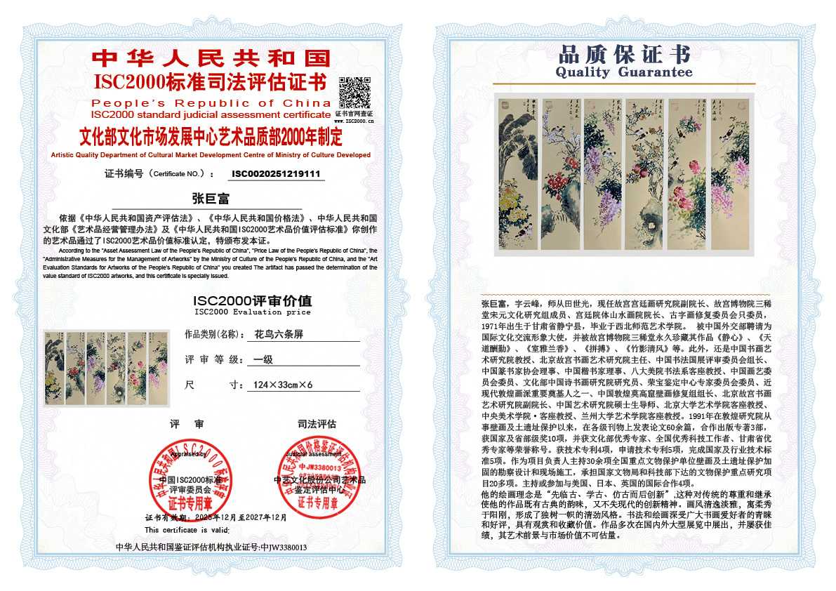 张巨富111《花鸟六条屏》